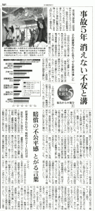 Asahi Shimbun Almost five years have passed since the meltdown began at TEPCO’s Fukushima Daiichi. The natural decay of radioactive substances and the decontamination work have brought the radiation level down to some extent. The meltdown, however, is still seriously affecting the living and lifestyles of many people in Fukushima. 