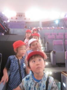 The children listened attentively to the easy to understand explanations at the planetarium.
